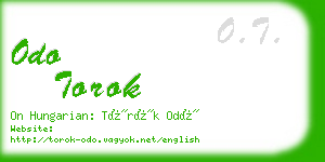 odo torok business card